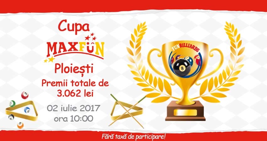 Cupa de biliard MaxFun Ploiesti
