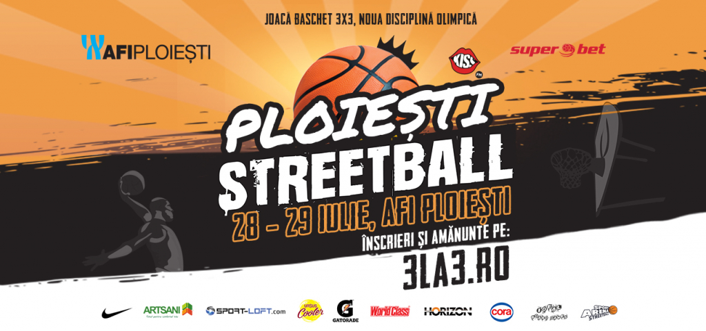 AFI Ploiești găzduiește faza locală a competiției 3×3 Sport Arena Streetball Tour 2018