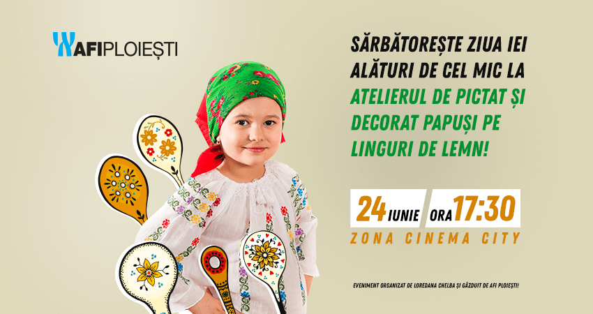 Atelier pentru copii de pictat si decorat pe linguri de lemn