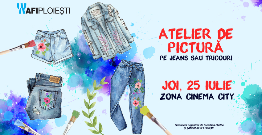 Atelier de pictura pe jeans sau tricouri
