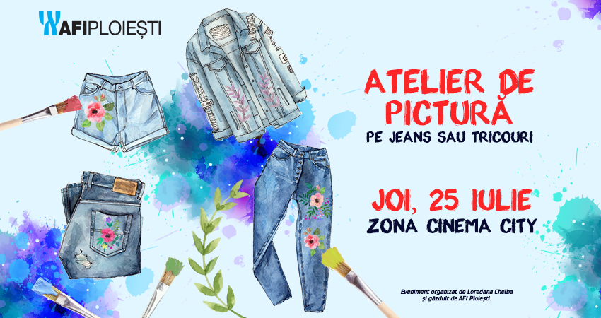 Atelier de pictura pe jeans sau tricouri