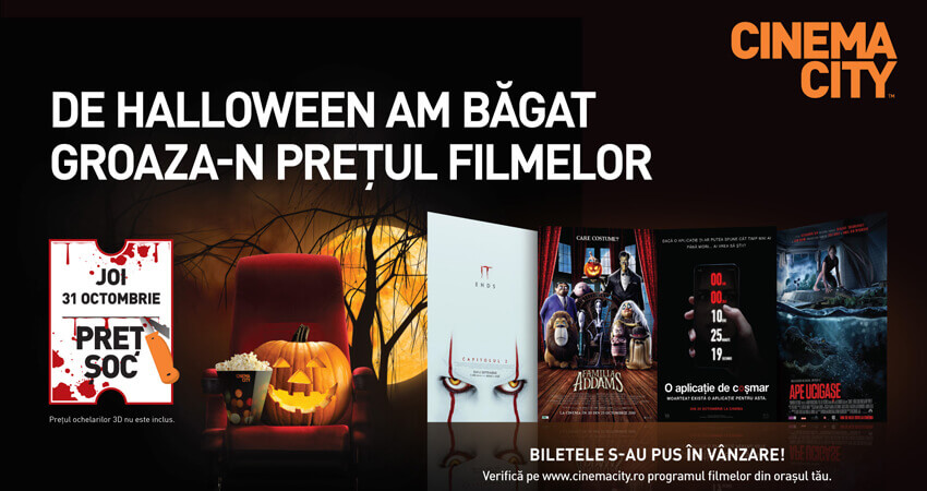 De Halloween te asteptam la Cinema City!