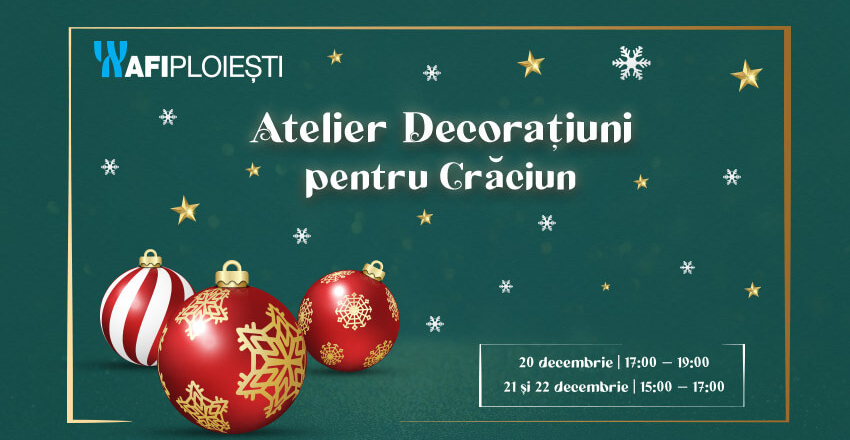 Atelier Decoratiuni pentru Craciun