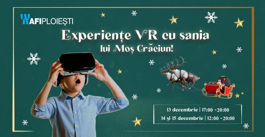Experiente VR cu sania lui Mos Craciun!