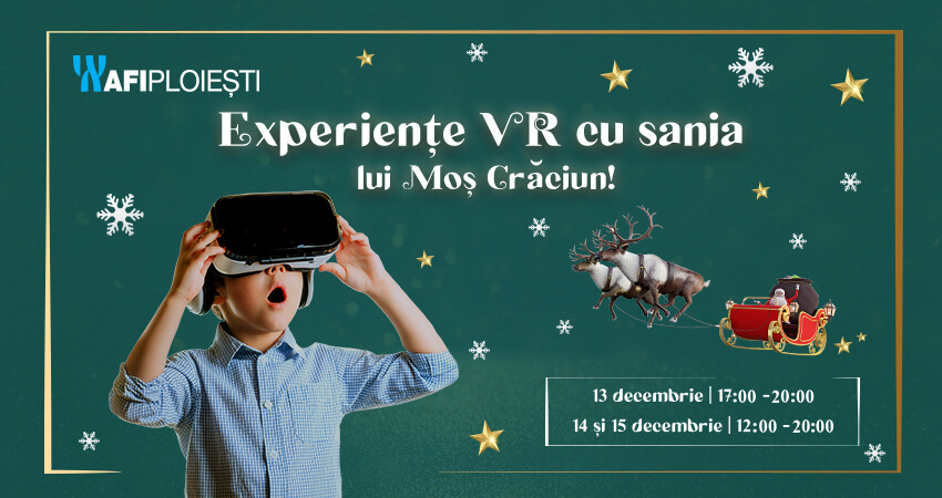 Experiente VR cu sania lui Mos Craciun!