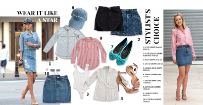 Fusta de blugi…wear it like a star.