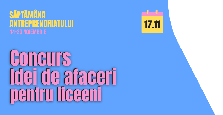 Concurs de idei de afaceri – Asociatia „Un strop de fericire”