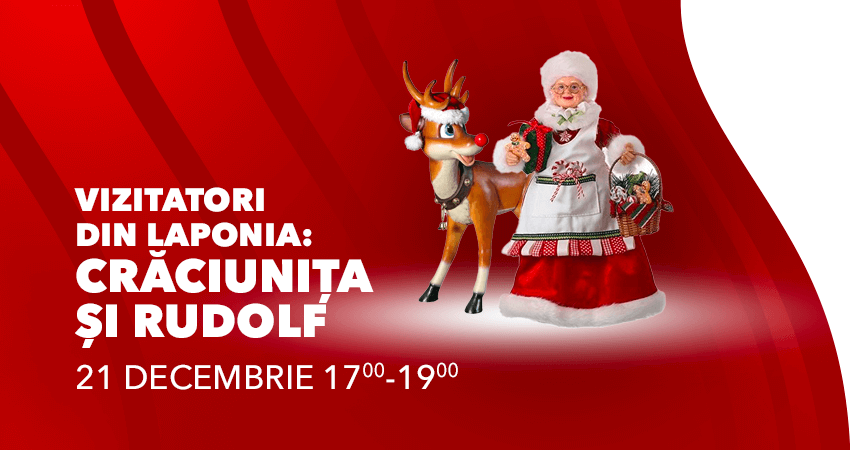 Vizitatori din Laponia: RUDOLF SI CRACIUNITA!