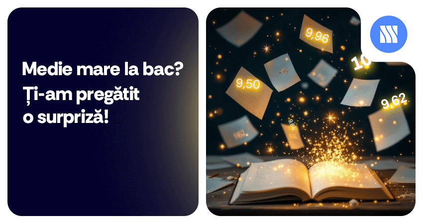Medie mare la bac? Ti-am pregatit o surpriza!
